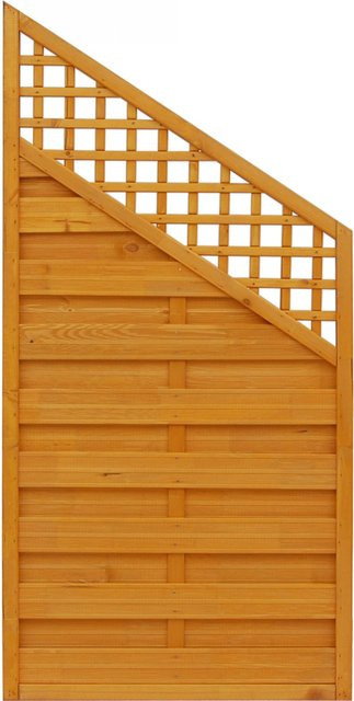 Sichtschutzzaun Element Andrewex aus Kiefernholz in Bordeaux, B: 120 cm, H: 90 cm - Bild 1