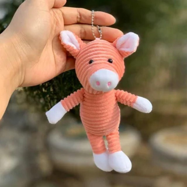 BC Pet Supplies Waldtier Löwe Elefant Tiger, Plüsch Schlüsselanhänger, ab 4 Jahren - Bild 1