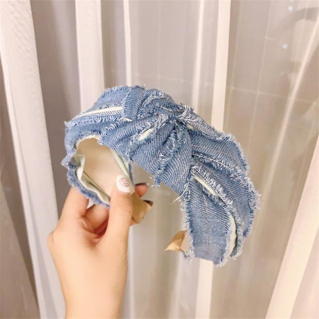 YULIN Stirnband Denim, Damen, Mädchen - Bild 1
