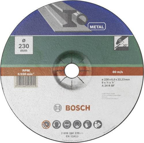 Bosch Schruppscheibe gekröpft für Metall, Durchmesser: 230 mm, Bohrungs-Ø: 22,23 mm, Mehrfarbig - Bild 1
