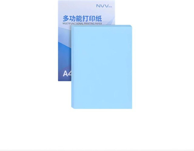 NVV Selbstklebendes Druckpapier A4 Blau, 50 Blatt beschichtetes Papier für Tintenstrahldruck - Bild 1