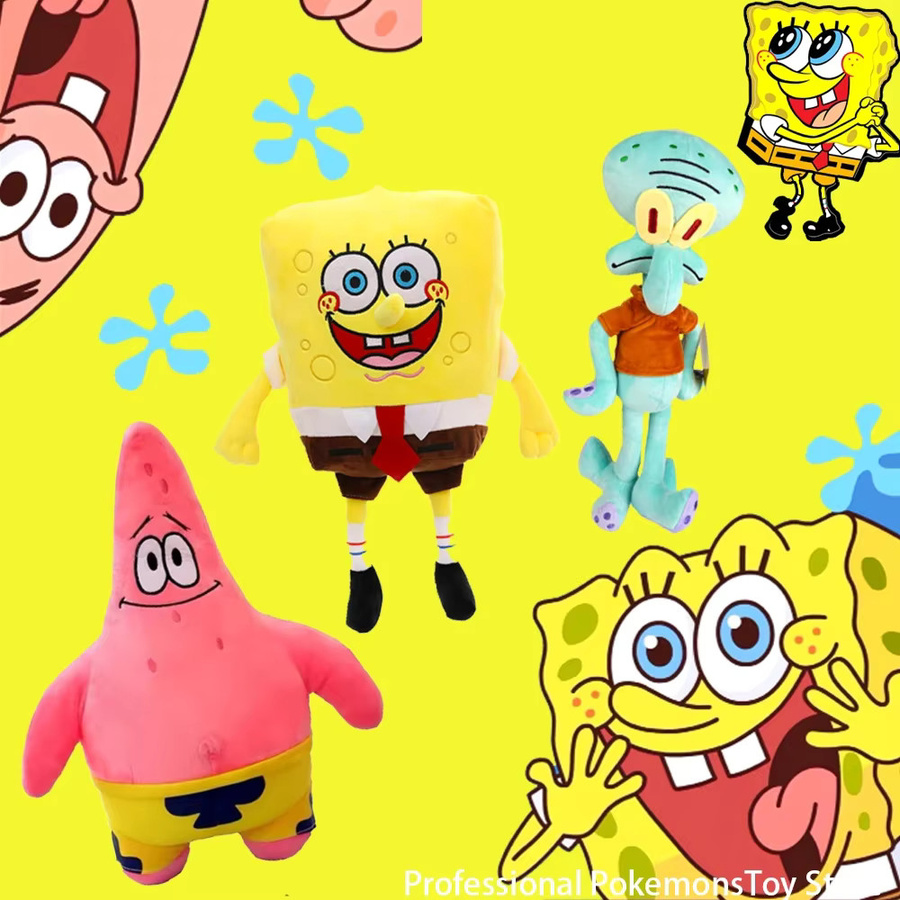 Potdemiel Spongebob Schwammkopf Plüschtiere, Kawaii Cartoon - Bild 3