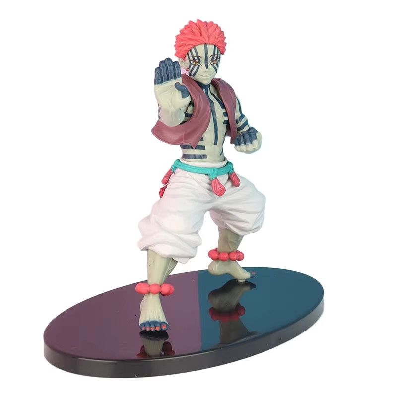 Bandai Anime Demon Slayer Kimetsu no Yaiba Infinity Castle Akaza Actionfigur mit LED-Lichtmodell in Multicolor - Bild 4