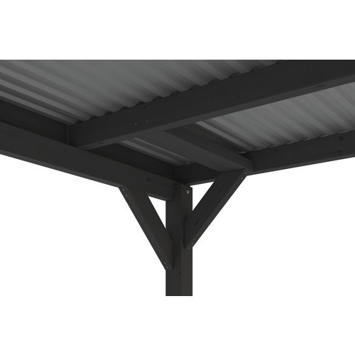 Skan Holz Carport Grunewald aus Fichten-Leimholz mit Aluminiumdach in Grau, B: 622 cm, T: 554 cm, H: 255 cm - Bild 4