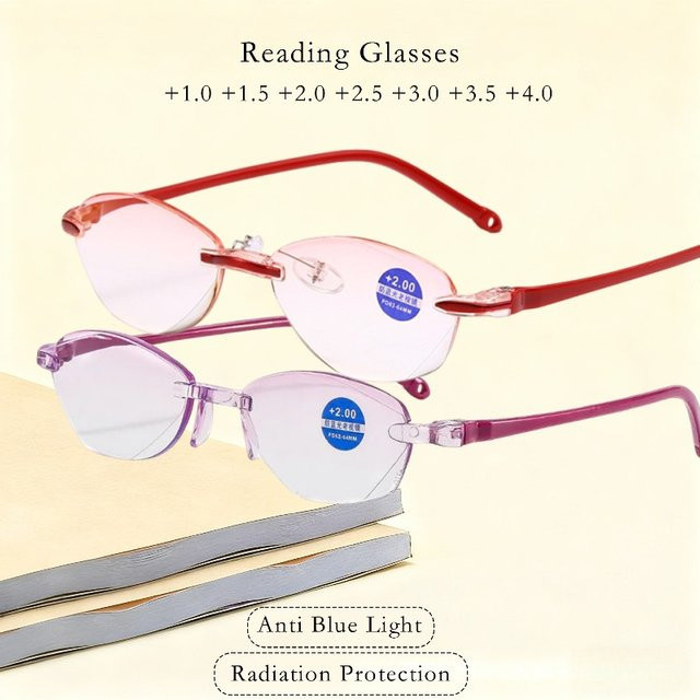 MOYOKA Lesebrille randlos, oval, unisex - Bild 1