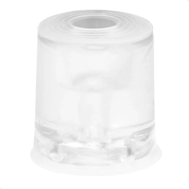 Wagner Boden- und Wandtürstopper Vulkano aus Elaston-Vollgummi, transparent, Durchmesser: 35 mm, Höhe: 34 mm, zum Schrauben - Bild 1