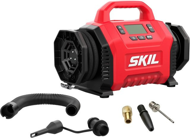 Skil Akku-Kompressor und Luftpumpe 3153CA in Rot ohne Akku und Ladegerät - Bild 1