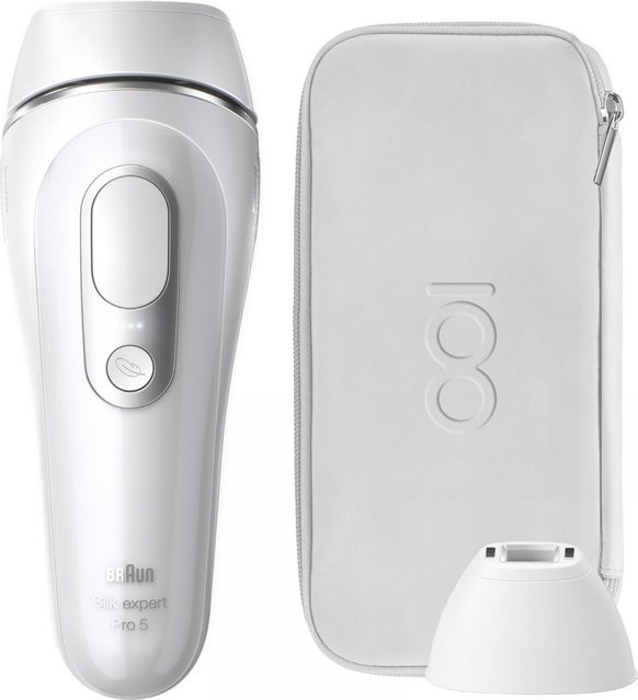 Braun Silk Expert Pro 5 IPL Haarentfernungssystem, weiß/silber, Damen - Bild 1