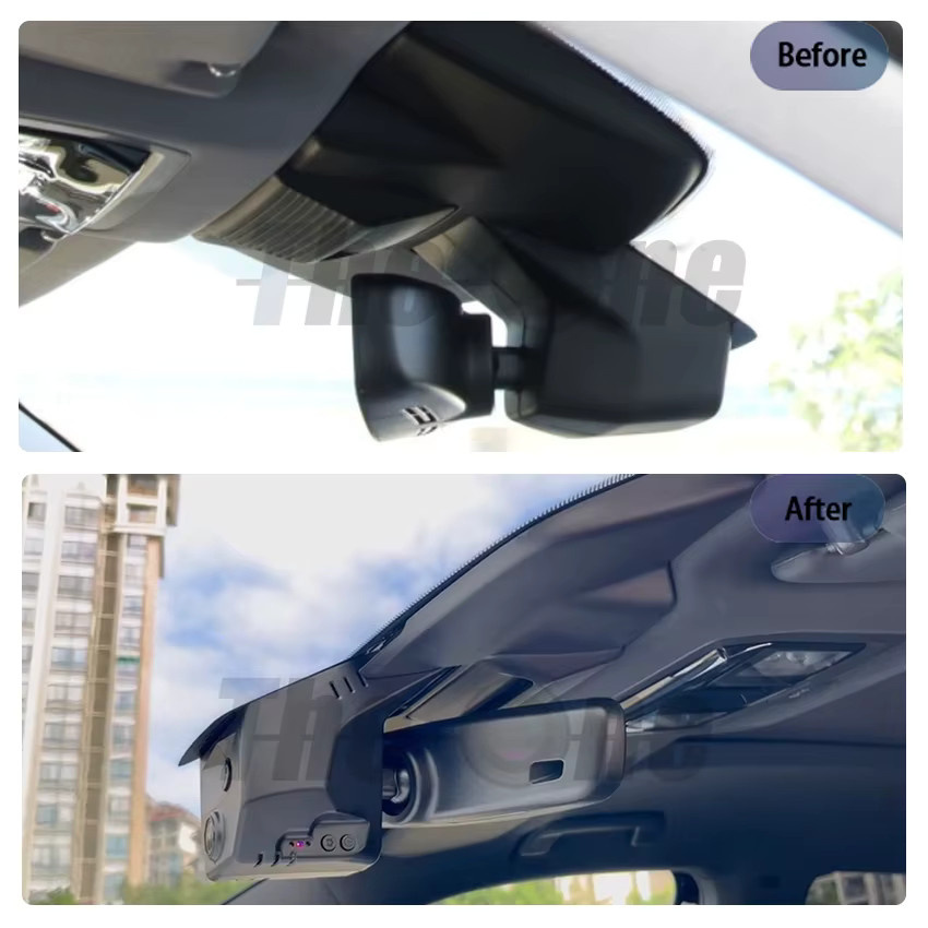 HESHECAM 4K UHD Dashcam in Schwarz für Volkswagen Tayron 2024-2025, VW Tiguan MK3 2024-2025 und Cupra Leon 2025-2026 - Bild 2
