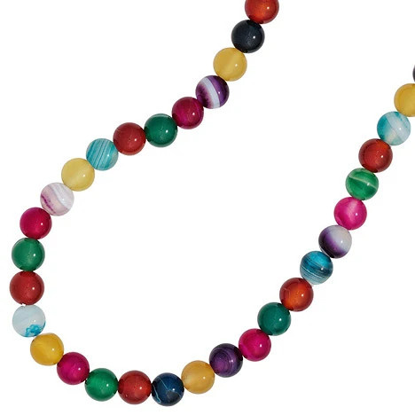 Colkid Halskette Kinder, Achat bunt, 38 cm - Bild 1
