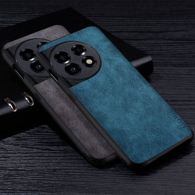 Premium PU-Leder Handyhülle für OnePlus 11 und OnePlus 11r 5G in Blau - Bild 1