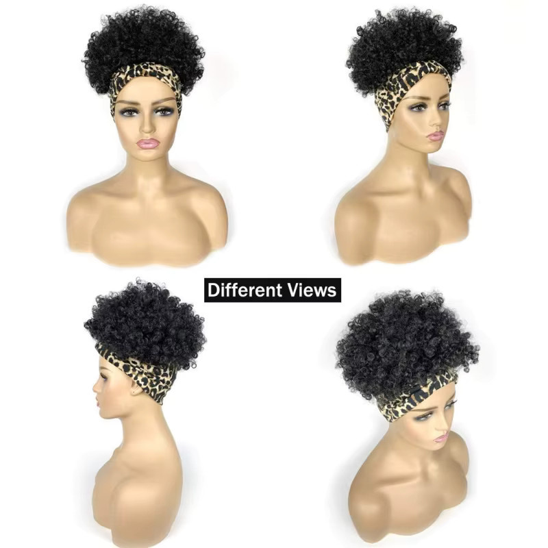 Suri Hair Afro-Perücke, lockige Ananas-Synthetik-Perücke mit Stirnband, Damen - Bild 4