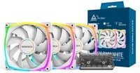 Montech AX120 PWM Gehäuselüfter Multicolour Weiß B/T/H: 12 x 12 x 2,5 cm - Bild 1