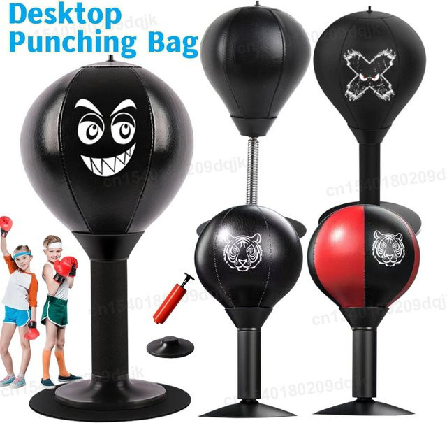 Alloet Desktop Punching Ball mit Saugnapf, Tabletop Boxen, Schreibtisch Boxen Punch Ball - Bild 1