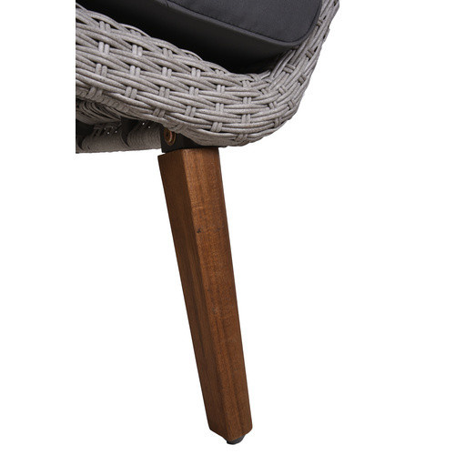 Garden Pleasure Sitzgruppe Arona aus Akazienholz in Grau mit Auflagen für 4 Personen, B/T/H: 150 x 67 x 180 cm - Bild 2
