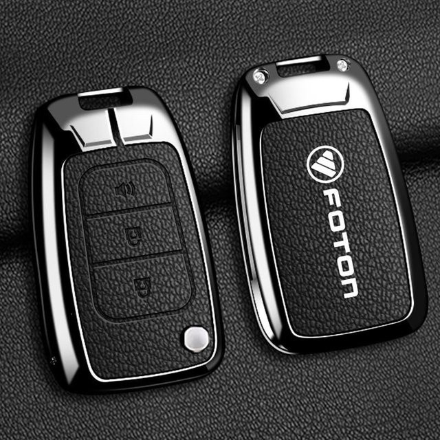 GearUp AutoMoto Schlüsseletui für Foton Aumark S1 24/23 Zhiying Version und Aoling Suyun Pro in Schwarz - Bild 1