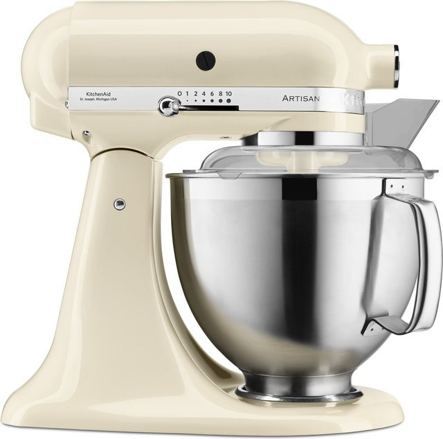 KitchenAid Artisan Küchenmaschine 5KSM185PSEAC in Almond Cream mit Edelstahl- und Metallkomponenten - Bild 1