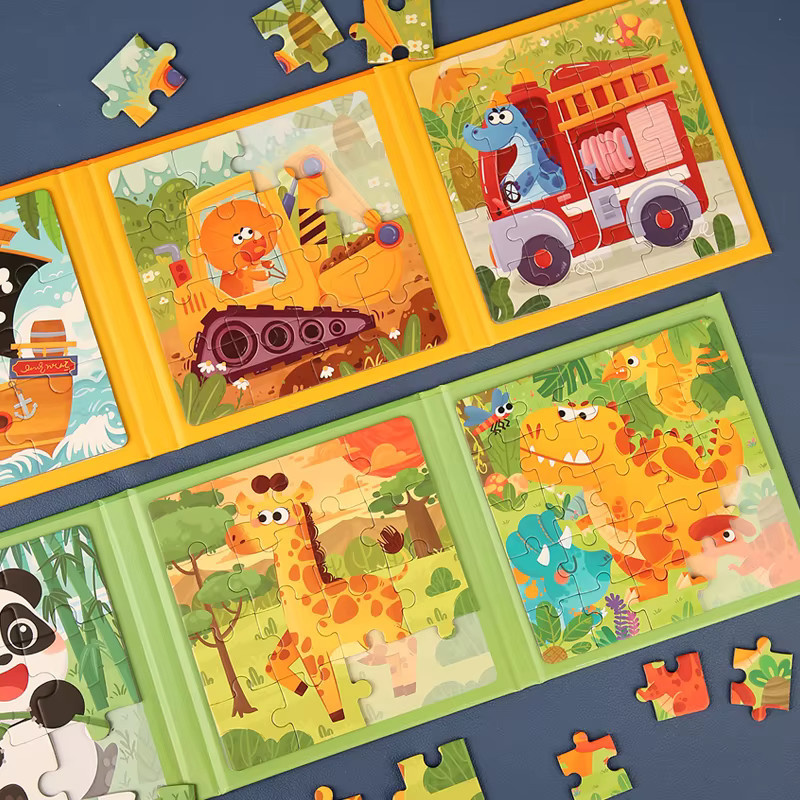 Datgo Magnetische Puzzles Tiere, Puzzle Buch, Holz, ab 3 Jahre - Bild 2