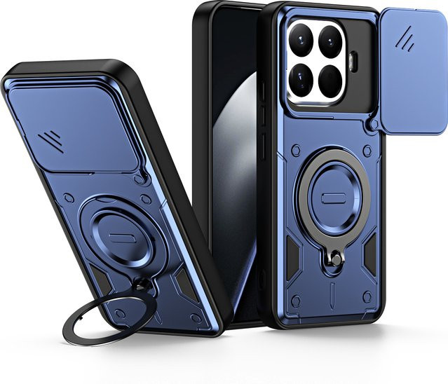 Xiaomi Mi 15T Pro Handyhülle mit magnetischer Panzerung, stoßfester Ringhalterung und Magsafe Kompatibilität für kabelloses Laden - Bild 1