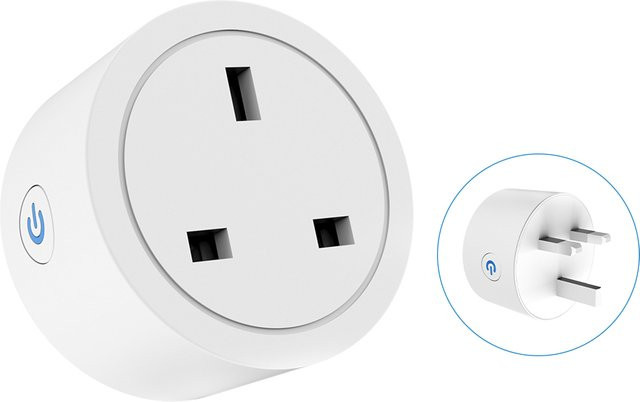 Tuya WiFi Smart Stecker UK mit Energieüberwachung in Weiß, Steuerung über Smart Life App, kompatibel mit Alexa und Google Assistant - Bild 1