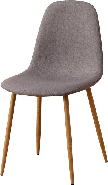HTI-Living Stuhl Savannah Retro in Grau mit Stoff und Holz - Bild 1