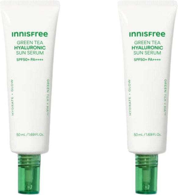Innisfree Grüner Tee Hyaluron Sonnen-Serum LSF 50+, 50 ml, Unisex - Bild 1