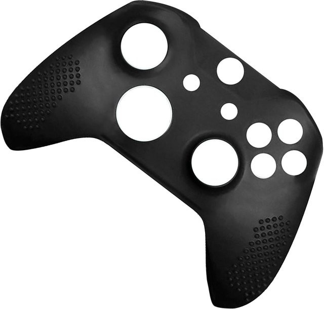 KONNWEI Silikonhülle für XBOX ONE Slim Gamepad Schutzhülle mit Tastenkappen, Schwarz - Bild 1