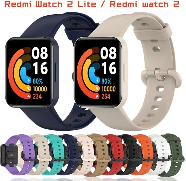 Xiaomi Sport Armband aus Silikon für Mi Uhr 2 Lite und Redmi Watch 2 Lite in Schwarz - Bild 1