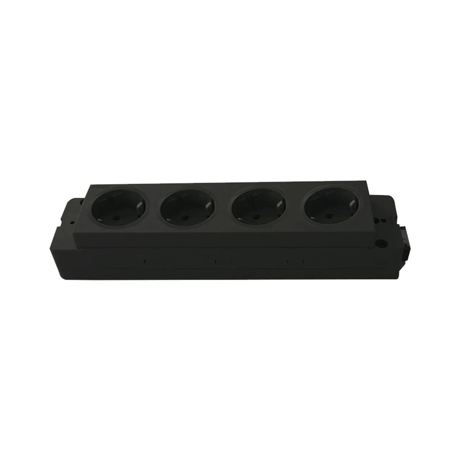 EVOline Express Steckdosenleiste 4-fach Schuko 16 A 3.680 W in Schwarz - Bild 2