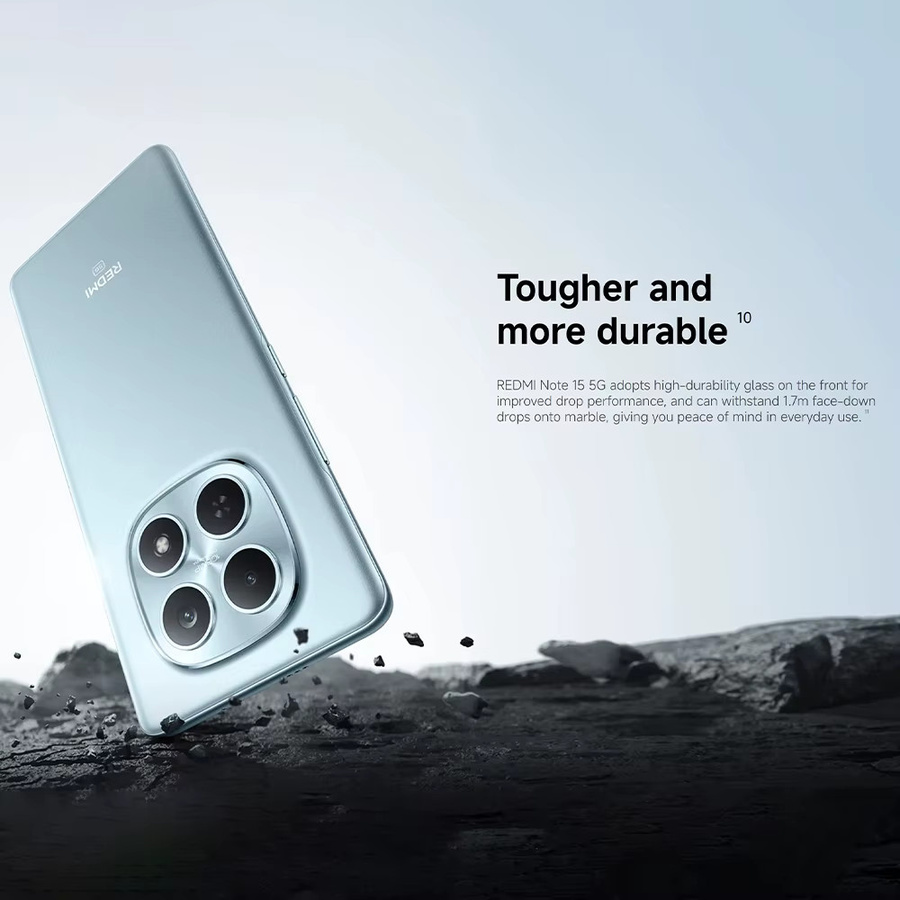 Xiaomi Redmi Note 15 5G Smartphone Globale Version in Schwarz mit 6,77 Zoll FHD Display, Snapdragon 6 Gen 3, 108MP Kamera, 5520mAh Akku, 45W Ladefunktion und NFC - Bild 4