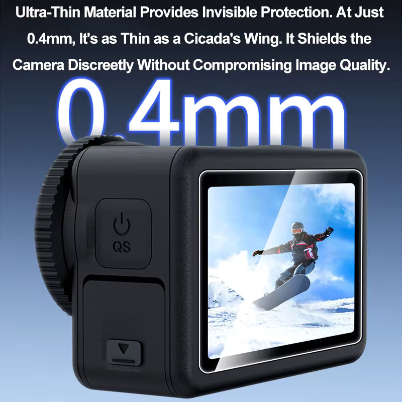 DJI OSMO Action 6 Displayschutzfolien-Set aus gehärtetem Glas, transparent - Bild 5