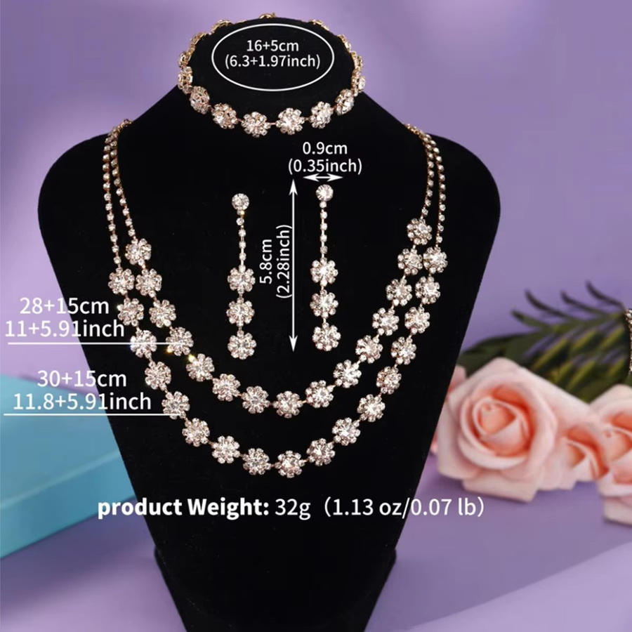 Miallo Schmuckset 3-teilig, Kristall, Roségold, Damen, Hochzeit - Bild 5