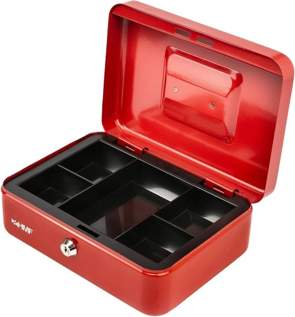 HMF Geldkassette Rot B/T/H: 25 x 18 x 9 cm - Bild 1