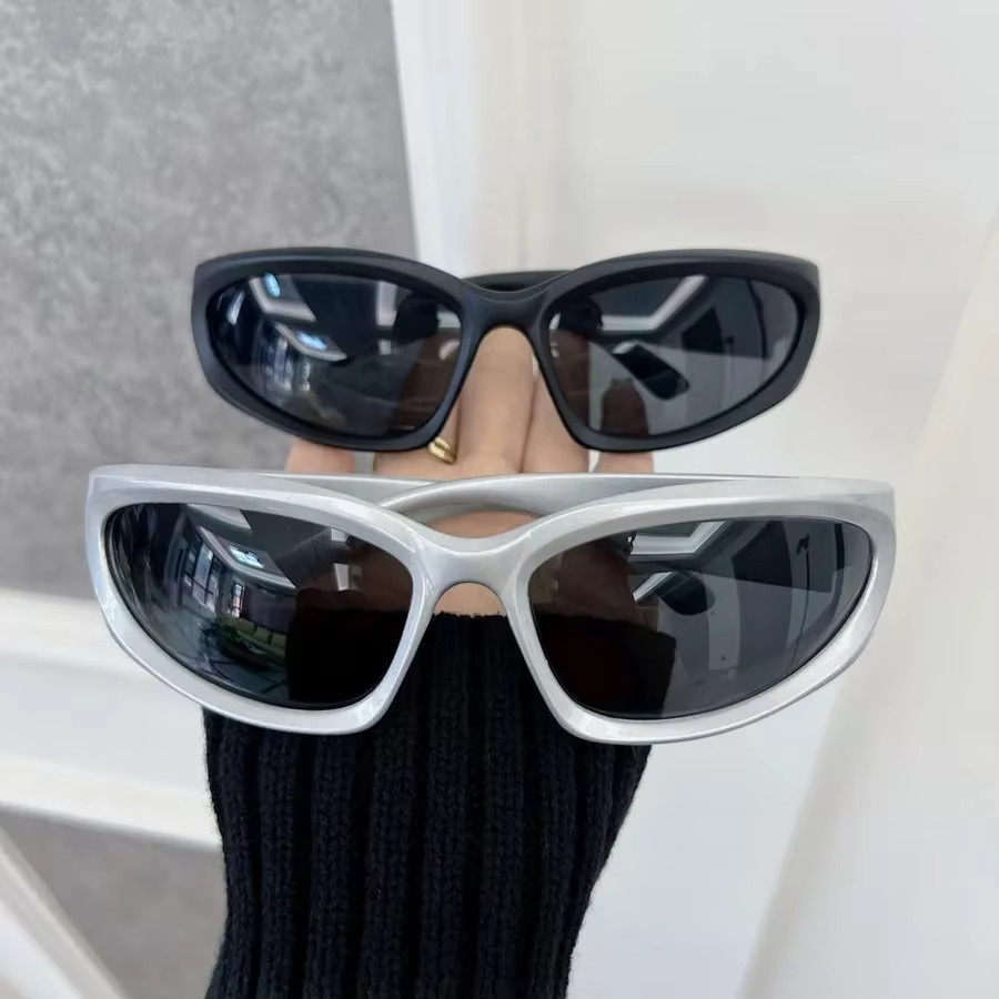 SAKFHIA Sonnenbrille Rechteck, Vollrand, Kunststoff, Schwarz, Unisex - Bild 3