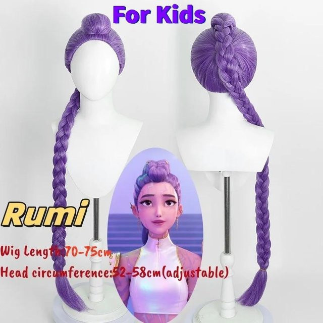 Kpop Dämon Rumi Zoey Mira Cosplay Huntrix Hunters Kostüm, Mädchen Kleidung, Weiß - Bild 1