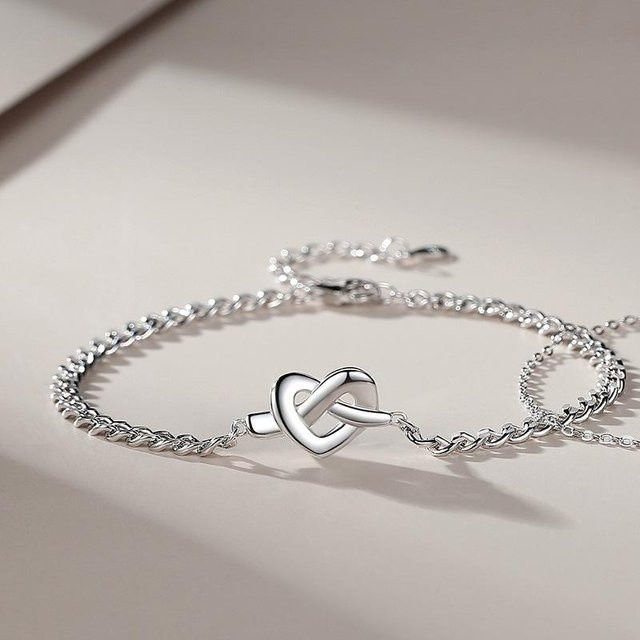 Armband Konzentrischer Knoten, Silber, Unisex, gray - Bild 1