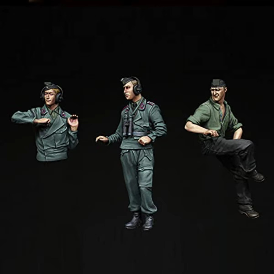 GK Resin-Soldatenmodell, militärisches Thema, 3-teiliges Set - Bild 2