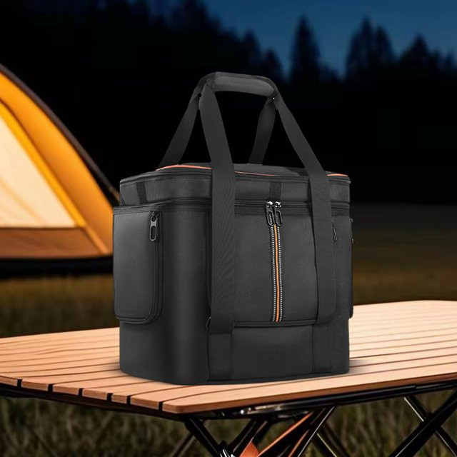 MOJOYCE Tragetasche für Jackery Explorer 2000 V2 und 700 Plus, Schutzhülle für Reise und Aufbewahrung mit Schultergurt und Griff, Schwarz - Bild 1