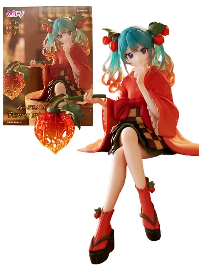 Chuyin Anime Figur Hatsune Miku Kirsche Motiv handgemacht aus PVC in Multicolor - Bild 3