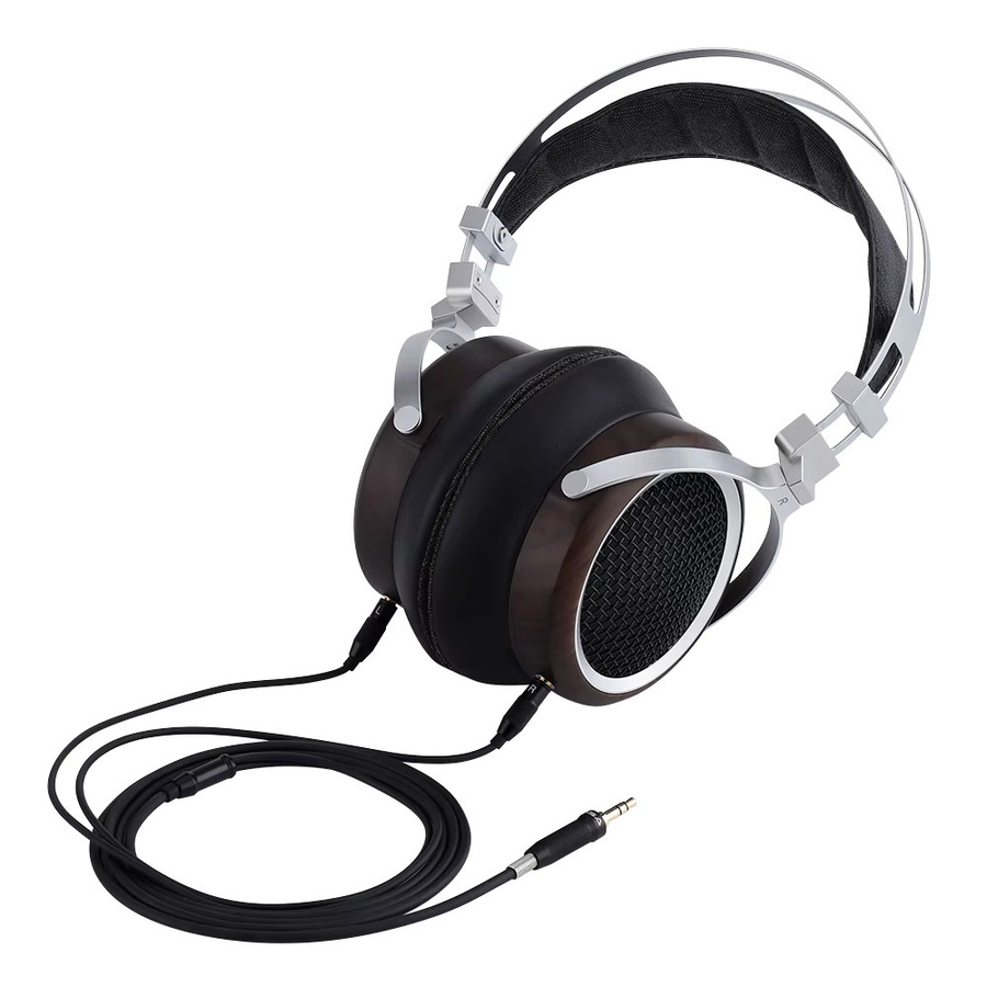 SIVGA LUAN Hi-Fi Over-Ear Kopfhörer mit 50mm dynamischem Treiber, Open-Back Holz-Kopfhörer in Schwarz - Bild 3
