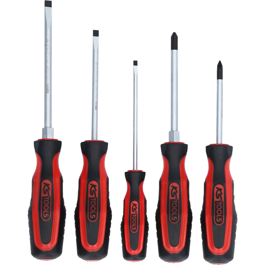 KS Tools Ergotorqueplus Schraubendreher-Set, 5-teilig, rot - Bild 2