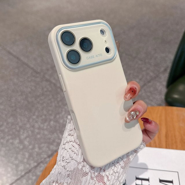 ZEAMAR Silikon Kamera-Schutzhülle für iPhone 11 bis iPhone 17 Pro Max in Pink, matt und stoßfest - Bild 1