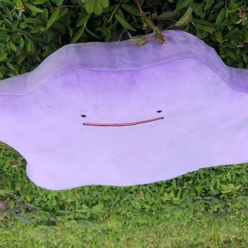 Aoger Pokemon Ditto Sitzkissen lila, rutschfestes und weiches Cartoon Kissen für Zuhause und Büro - Bild 3