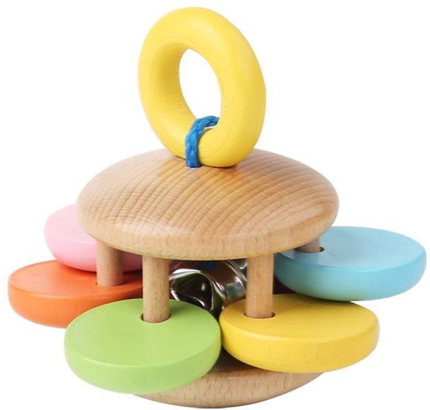 Holzrassel, Musikinstrument, Greifspielzeug, 4-teiliges Set, ab 0 Jahre - Bild 1
