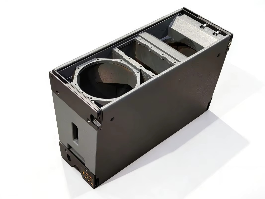 Prohsaudio W8lm Line Array Leergehäuse 8 Zoll in Schwarz inklusive Lautsprechergitter und Befestigungselementen ohne Lautsprechertreiber - Bild 2