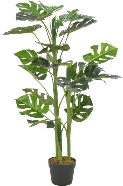 furnicato Künstliche Monstera Pflanze in Grün mit Topf, Höhe: 100 cm - Bild 1