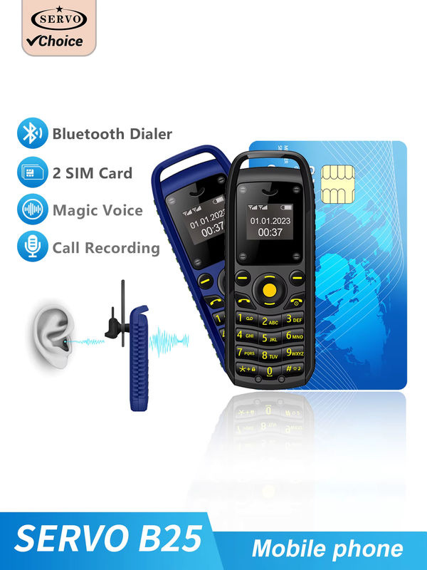 Mini Bluetooth Handy in Grün mit Musiksynchronisation und automatischem Wählmechanismus - Bild 6