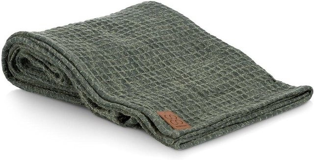 Modernes Wohnplaid Waffel aus Baumwolle, B/B: 170 x 130 cm - Bild 1
