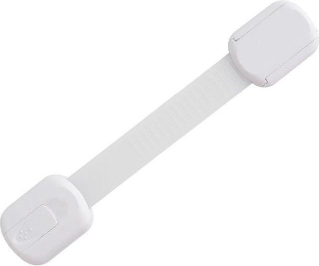 NATAWA Kindersicherung Schlösser für Schränke, Schubladen und Kühlschrank, 2 Stück, Weiß - Bild 1