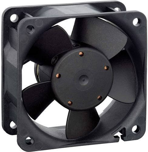 EBM Papst Axiallüfter 614 NGN in Schwarz, 24 V/DC, 40 m³/h, B/H/T: 60 x 60 x 25 mm - Bild 1